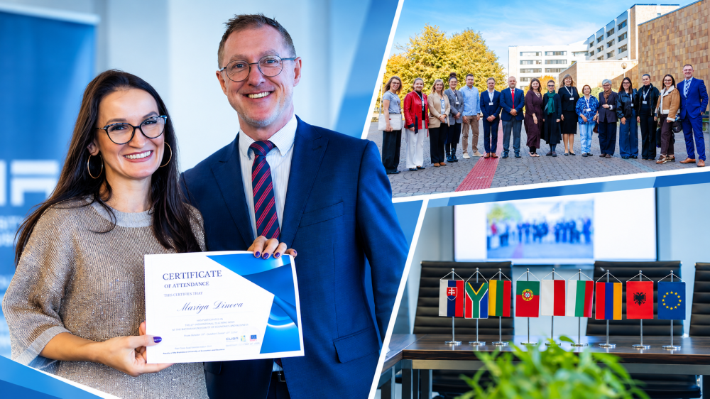 Гл. ас. д-р Мария Динова участва в International Teaching Week в Bratislava University of Ec...