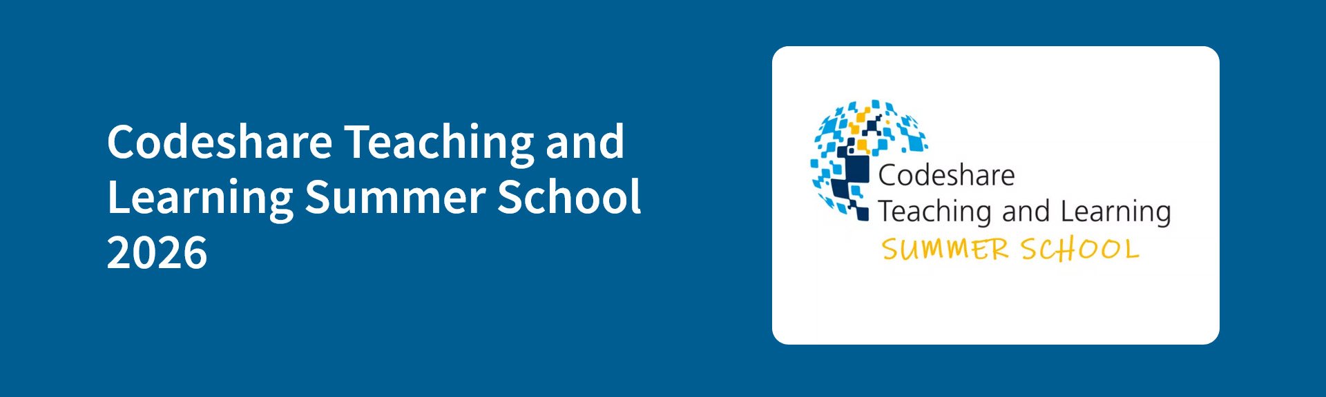 Безплатно международно онлайн лятно училище „Codeshare Teaching and Learning Summer School 2...