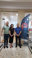 Pictured from left to right, Emil Velinov, Ph.D., Slavena Tsoneva, Ph.D. and Assoc. Prof. Radan Miryanov, Ph.D.