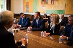 Kubrat Pulev gave a talk at an event marking the 100-year anniversary of the University of Economics – Varna