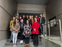 Студенти от катедра "Бизнес, инвестиции, недвижими имоти" от ИУ – Варна присъстваха на дело в Административен съд Варна
