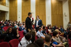 Kubrat Pulev gave a talk at an event marking the 100-year anniversary of the University of Economics – Varna