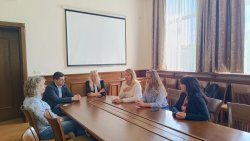 Среща по повод научно сътрудничество между Икономически университет – Варна и Шчечински университет (Полша)
