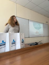 KBC Global Services на посещение пред студенти от спец. "Финанси"