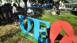 Доброволци от Студентския съвет и служители в Икономически университет – Варна помагат в почистването след ураганния вятър